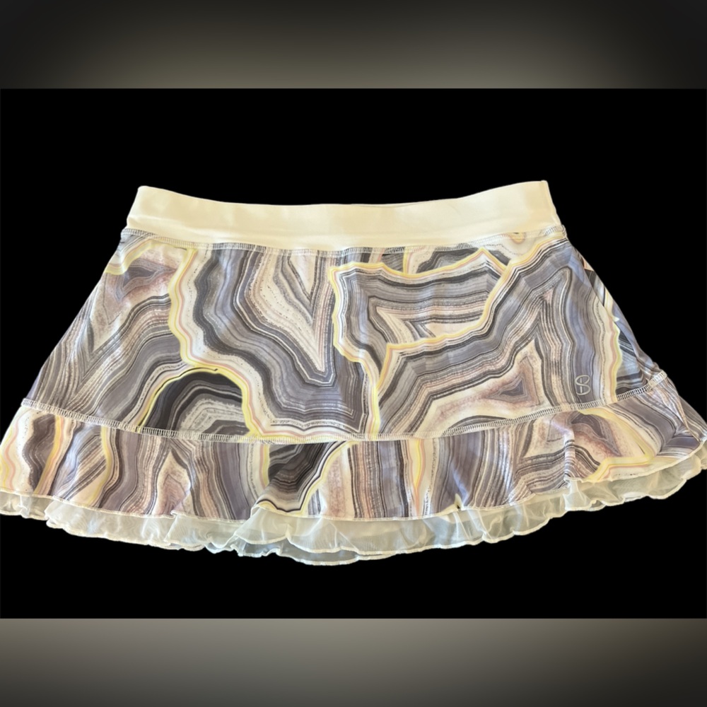 Sofibella Ruffled Women’s Tennis Skort Skirt Size L